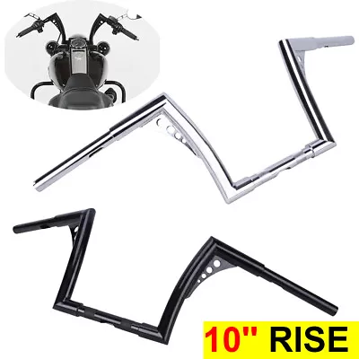 DNA 10  RISE Ape Hanger Fat Bar 1.25  Handlebar For Harley Custom Suzuki Yamaha • $89.25