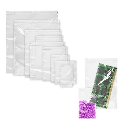 1000 Clear Zip Lock Bags Assortment 4 Mil Clear Seal Top • $126.89