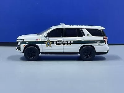 Custom 1/64 Greenlight Chevrolet Tahoe Police Leon County Sheriff Florida • $27