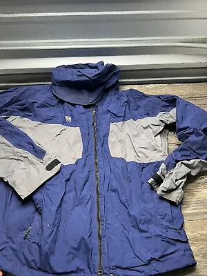 Vintage Mountain Hardwear Shell Zip Up Jacket Mens Xl Blue Ski  • $44.99