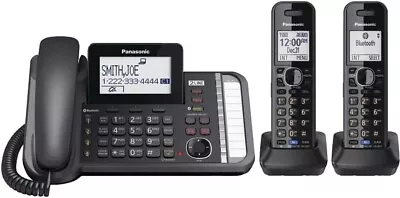 2-Line Cordless Phone System With 2 Handsets - Answering Machine • $235