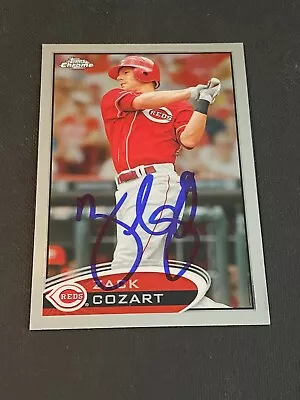 Zack Cozart Signed 2012 Topps Chrome Card Auto Cincinnati Reds Autograph COA • $6.99