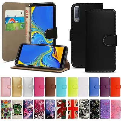 Phone Case For Samsung Galaxy A3 A5 A7 A8 A9 Magnetic Flip Leather Wallet Cover • £2.99