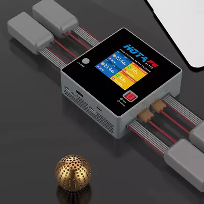 HOTA USB-A Type-C F6 1000W 250Wx4 15Ax4 LiIon NiMH Lipo Battery Balance Charger • $136.09