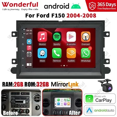 Android 12 Car Stereo Radio Carplay GPS Navi FM For 2004-2014 FORD F150/250/350 • $107.99