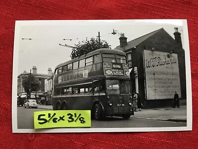 LONDON TROLLEY BUS PHOTO B/W 391B (BX) DGY391 Route 696 BEXLEYHEATH BROADWAY. • £0.99