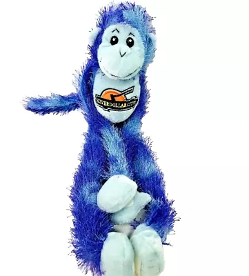 Purple Blue Furry Hanging Monkey 14  Plush Hook & Loop Silver Dollar City Goffa • $9.88