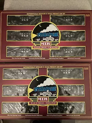 MTH Premier 20-97061 Norfolk & Western 4 Bay Hopper W/Coal Load2 6 Car Sets • $399