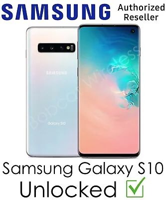 $199 • Buy Samsung Galaxy S10 White Sprint ATT T-Mobile Verizon Factory Unlocked - OPEN BOX