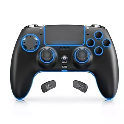 Controller For PS4/Slim/Pro/Nintendo Switch/PC Cool RGB Gamepad With Dual Vi... • $39.62