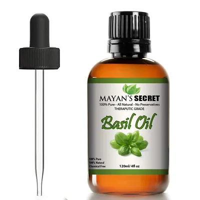 Basil Essential Oil (100% Pure Virgin Natural) - Mayan's Secret Huge 4oz • $11.99