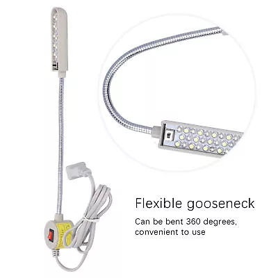Work Light Sewing Lamp Magnetic Base Neck 30 LED UV+White Lighting 110V250V • $11.22