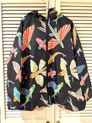 $149.90 • Buy Cute GORMAN  Fish May Fly” Raincoat Coat Jacket * Size M/L