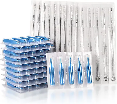 Tattoo Needles And Tips Set 100pcs Disposable Mixed Tattoo Needles And Assorted • £17.79