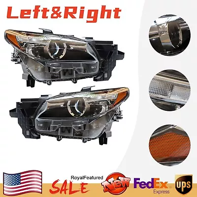 New Pair Left&Right LED Headlights Headlamp Fits 2016-20 Mazda CX-9 CX9 W/o AFS • $585.21