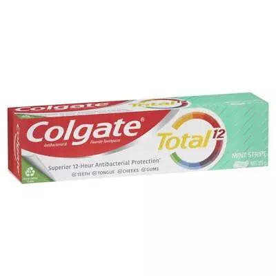 Colgate Total Mint Stripe Antibacterial Fluoride Gel Toothpaste 115g • $3.39