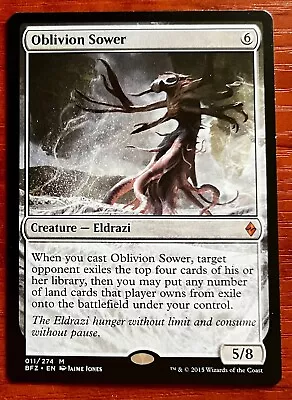 MTG Oblivion Sower Battle For Zendikar  Magic The Gathering Mythic Rare LP X1 • $2.48