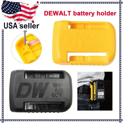 $7.98 • Buy 20V 18V 60V DEWALT Li-Ion Battery Holder Buckle Tool Mount Wall / Belt Hanger