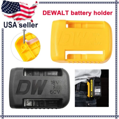$7.98 • Buy 20V 18V 60V DEWALT Li-Ion Battery Holder Buckle Tool Mount Wall / Belt Hanger