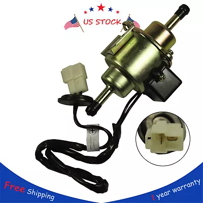 $11.84 • Buy Gas Diesel Electric Fuel Pump 1/4 Tubing 3-5 PSI Universal Low Pressure CHROME