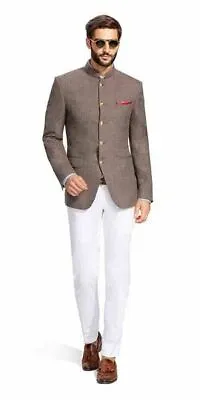 Jodhpuri Suit For Man Ethnic Indian Suit Bandhgala Mandarin Collar Wedding Suit • $178.16