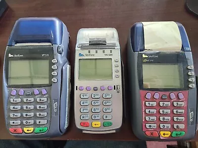 LOT OF Verifone Card Terminals Omni 3740 VX 520 And VX 570. No Power Cords.  • $39.99