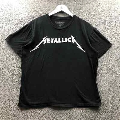 £14.41 • Buy Metallica T-Shirt Women's Large L Short Sleeve Graphic Crew Neck Black