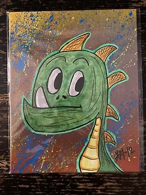 8x10 Hand Painted (Spike / Dinosaur) Black Light - Pop Art • $9.99