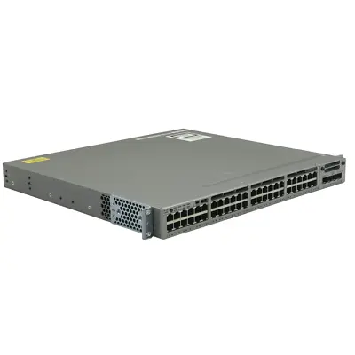 Cisco WS-C3850-48T-S V04 48xGB RJ45+2xGB SFP+ 2x10GB SFP+ Switch +C3850-NM-2-10G • £159.31