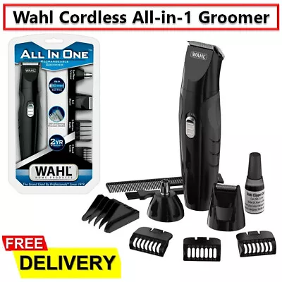 Wahl Cordless Beard Trimmer Shaver Nose Ear Hair Groomer Kit Rechargeable Razor • $79.90