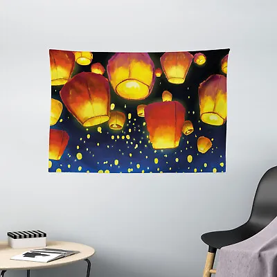 £19.99 • Buy Lantern Wide Tapestry Floating Fanoos Chinese