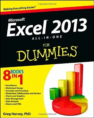 $4.49 • Buy Excel 2013 All-in-One For Dummies