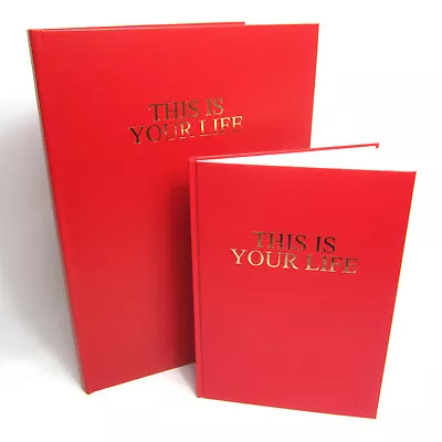 *SECONDS* This Is Your Life Gold Embossed Memory Album Scrapbook Photos • £8.99