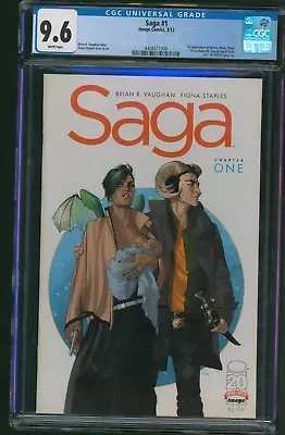 Saga #1 CGC 9.6 Image Comics 2012 1st Print • £161.38