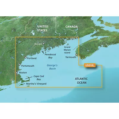 Garmin BlueChart G3 Vision HD - VUS510L - St. John - Cape Cod - MicroSD/SD • $457.80