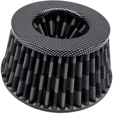 Short Cone Air Filter Adjustable 3 3.5 4 Inch Inlet High Flow Small Slim CF • $26.99