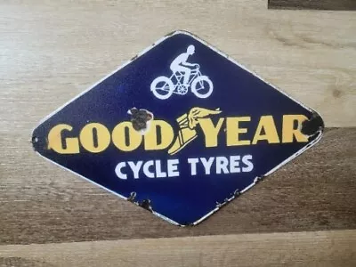 Vintage Style Good Year Cycle Tire Tyres Metal Sign Advertising Rare  15x10 In  • $42.72