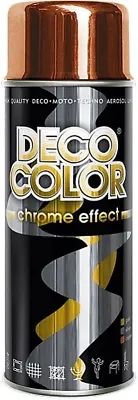 Deco Color Pack Of: Copper Rose Gold Chrome Effect Metallic Mirror Spray Paint • £10.49