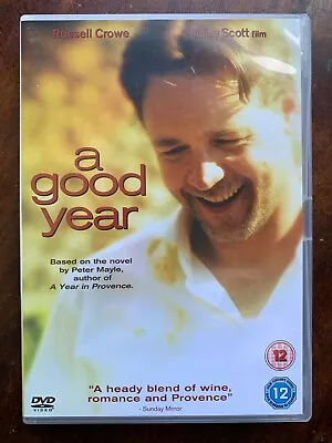 A Good Year DVD 2006 French Countryside Provence Romcom W/ Russell Crowe • £6