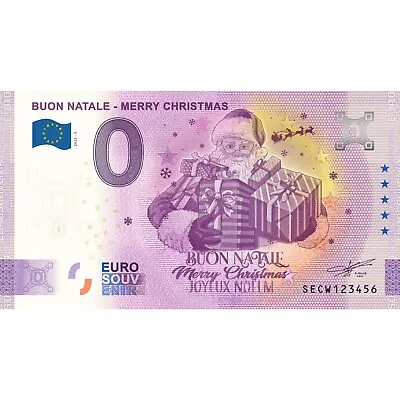 £3.18 • Buy 0 € Zero Euro Souvenir Note Italy 2022 - Good Christmas