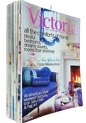 Victoria Magazine 11 Back Issues From The Year 2002 Vintage • $49.99