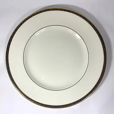 Minton St James Dinner Plate Bone China England Cobalt Trim 10.5  Factory Second • $16.95