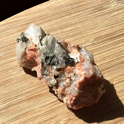 Muscovite Mica Pink Feldspar Quartz Crystal Mineral Specimen 3  102g Republic MI • $9