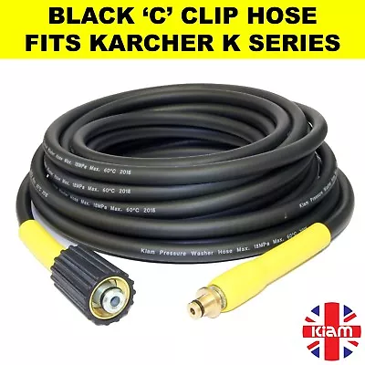 £17.99 • Buy 5m Karcher K Series Pressure Washer Hose Black C Clip Trigger K1 K2 K3 K4 K5 K6