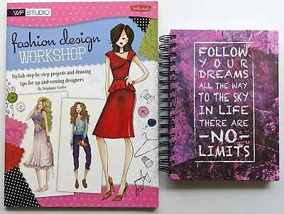 NEW Fashion Design Workshop Book By Stephanie Corfee PLUS Journal NO RESERVE • $4.99