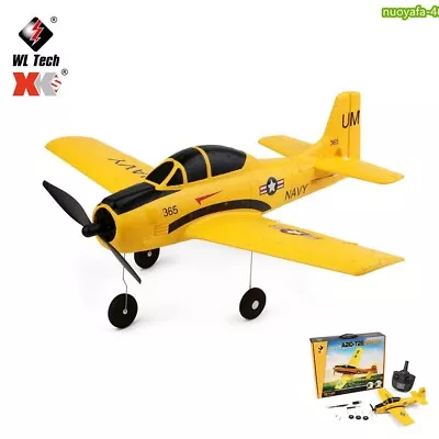 WL T28 Navy 2.4Ghz 4CH Fighter RC Airplanes Remote Control Gyro Aerobatic Plane • $98.69