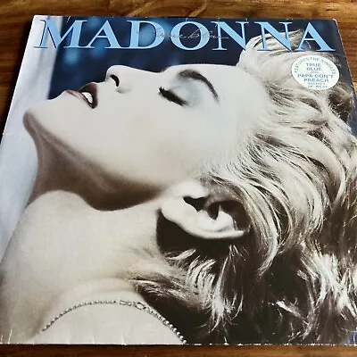 Madonna: True Blue - Vinyl / LP - Sire 1986 Record VG+/SLEEVE G+ • £10.99