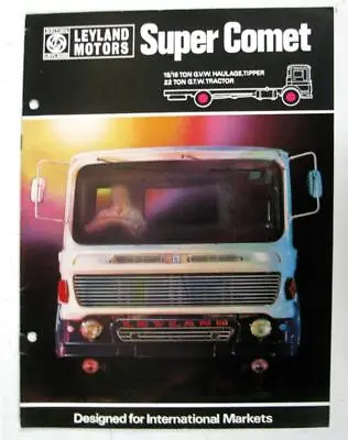 LEYLAND SUPER COMET Commercial Vehicle Sales Brochure Sept 1968 #1040 • £17.99