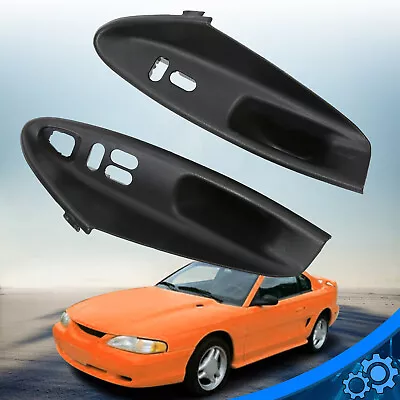 For 94-04 Ford Mustang Pair Interior Door Panel Pull Handle Hard Top Cover • $24.50