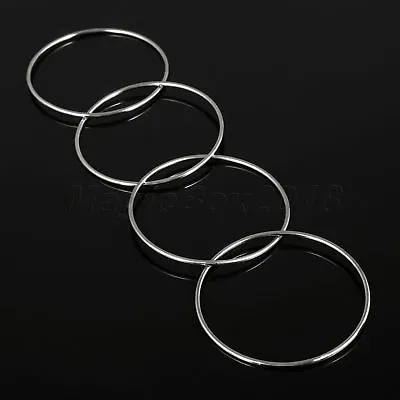 £3.06 • Buy 1set Chain Chinese Rings Close-Up Stage Magic Trick Props Classic Toys 10cm Dia.